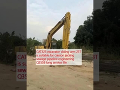 CAT323 उत्खनन स्लाइडिंग हाथ 23T कैसन जैकिंग सीवेज पाइपलाइन इंजीनियरिंग के लिए उपयुक्त है Q355B लंबी सेवा जीवन