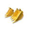 CAT320 0.7m3 खुदाई रॉक बाल्टी पीला रंग Q355B सामग्री: