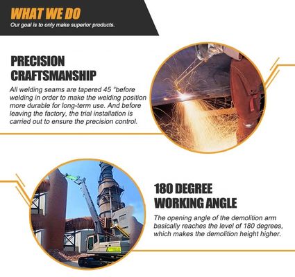 कैटरपिलर के लिए Q355B Q690D डिमोलिशन एक्सकेवेटर लॉन्ग रीच बूम