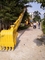 24 मीटर कोमात्सु पीसी 450 लांग रीच एक्स्कवेटर बूम पीला रंग 10500 मिमी लंबाई: