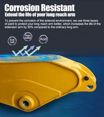 कोमात्सु हिताची कैट आदि के लिए 22 मीटर की जंगरोधी लंबी मिनी खुदाई लंबी बांह