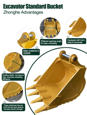 Q355B MN400 हार्डॉक्स 500 खुदाई बाल्टी 0.8 1 सीबीएम 320 ZX200 DX200 SY205C के लिए