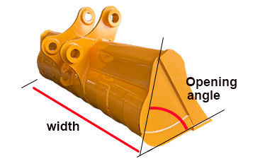 312 खुदाई संकीर्ण ट्रेंचिंग बाल्टी, PC60 खुदाई मिट्टी बाल्टी