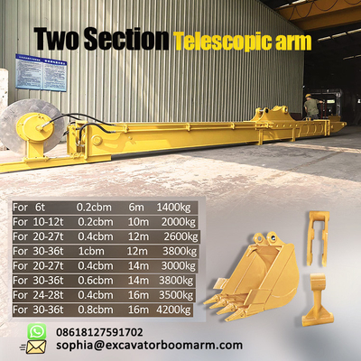 CAT CAT320 एक्सकेवेटर टेलीस्कोपिक बूम 14 मीटर HG785 Q355B