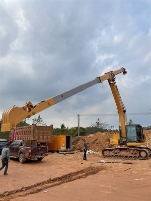 SK250 SH260 ​​SH380 के लिए डबल रीइन्फोर्सिंग एक्सकेवेटर टेलीस्कोपिक बूम वियर रेसिस्टेंट 12 - 25 मीटर