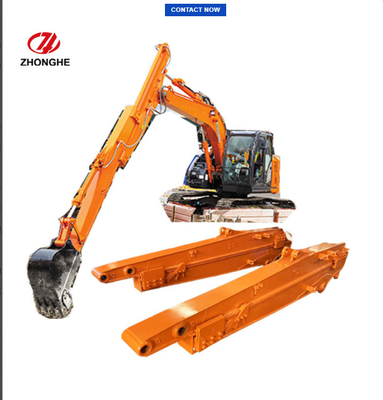 Q355B 8000 मिमी अधिकतम खुदाई गहराई के साथ खुदाई मशीन स्लाइडिंग बूम 600 मिमी ट्रैक जूता