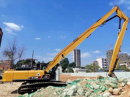 कस्टमाइज्ड हाई रीच आर्म डिमोलिशन बूम 18M 20M 24M 26M 28M 30M एक्सकेवेटर हाई रीच फॉर कंस्ट्रक्शन मशीनरी पार्ट्स
