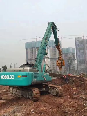 उच्च दक्षता वाले ZX520 खुदाई मशीन के ढेर की बांह Q355B/Q690D नगरपालिका Sanshui डाइवर्शन रेलवे ब्रिज परियोजना 160 डिग्री के कोण पर खुलती है