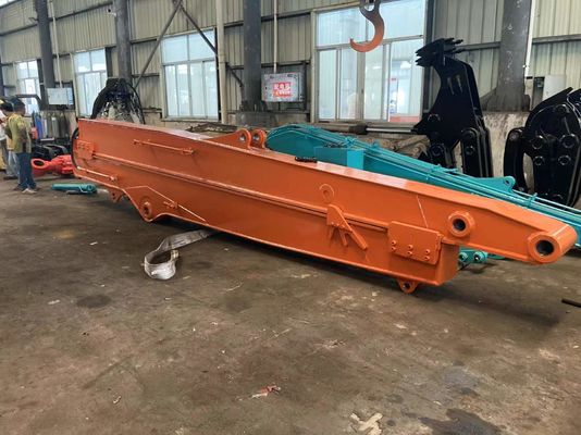 खुदाई मशीन स्लाइडिंग आर्म SK350 ग्रीन / येलो 35T टनेल सीवेज पाइपलाइन के लिए नगरपालिका इंजीनियरिंग डबल लिमिट डिजाइन