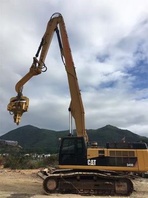 ढेर ड्राइविंग और ढेर खींचने उत्खनन ढेर ड्राइविंग हाथ CAT340 ढेर ड्राइवर के साथ अनुकूलित