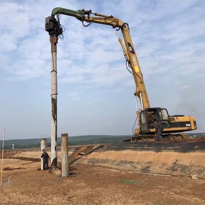 ढेर ड्राइविंग और ढेर खींचने उत्खनन ढेर ड्राइविंग हाथ CAT340 ढेर ड्राइवर के साथ अनुकूलित