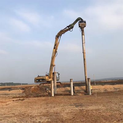 ढेर ड्राइविंग और ढेर खींचने उत्खनन ढेर ड्राइविंग हाथ CAT340 ढेर ड्राइवर के साथ अनुकूलित