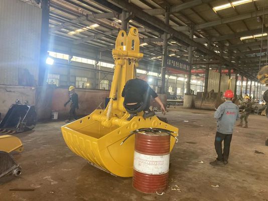 अनुकूलन योग्य लोडिंग उत्खननकर्ता क्लैमशेल बाल्टी मॉडल के अनुसार बड़ी क्षमता वाली सामग्री
