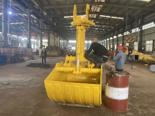 अनुकूलन योग्य लोडिंग उत्खननकर्ता क्लैमशेल बाल्टी मॉडल के अनुसार बड़ी क्षमता वाली सामग्री
