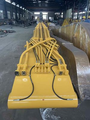 CAT349 22m Q355B उत्खनन ढेर ड्राइविंग आर्म आकार आर्म खोलने कोण लगभग 160 °