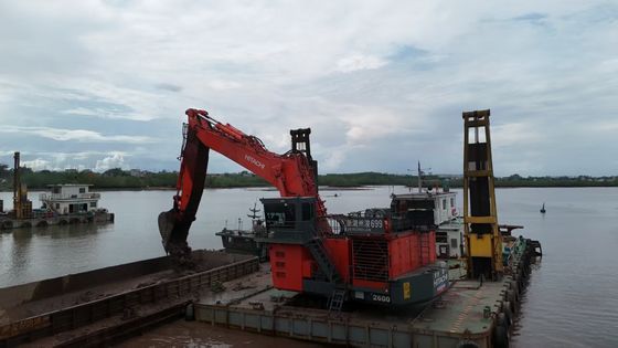CAT KOBELCO Hitachi के लिए बाल्टी और सिलेंडर के साथ लंबी बांह खुदाई बांह