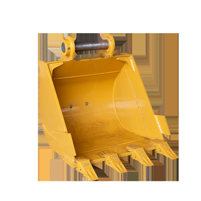 CAT320 ZX200 DX200 SY205C के लिए Q355B पीला खुदाई रॉक बाल्टी 0.8 Cbm