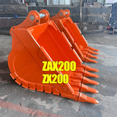 Oem Pc200 Pc210 एक्सकेवेटर हैवी ड्यूटी रॉक बकेट लाल या ग्राहक की आवश्यकता है