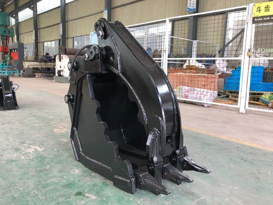 Q345B खुदाई हाइड्रोलिक अंगूठे, CAT320 के लिए Graptor बाल्टी