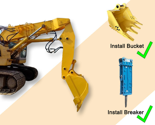 Cat Hitachi Komatsu Excavator Tunnel Boom Excavator छोटा हाथ Excavator छोटा बूम हाथ Excavator बूम और हाथ Digger बूम हाथ शॉर्ट रेंज बूम