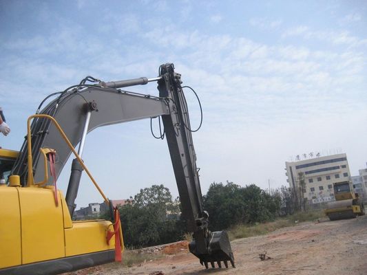 खुदाई मशीन स्लाइडिंग आर्म SK350 ग्रीन / येलो 35T टनेल सीवेज पाइपलाइन के लिए नगरपालिका इंजीनियरिंग डबल लिमिट डिजाइन